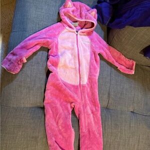 Columbia Pink Fleece Kids Footie